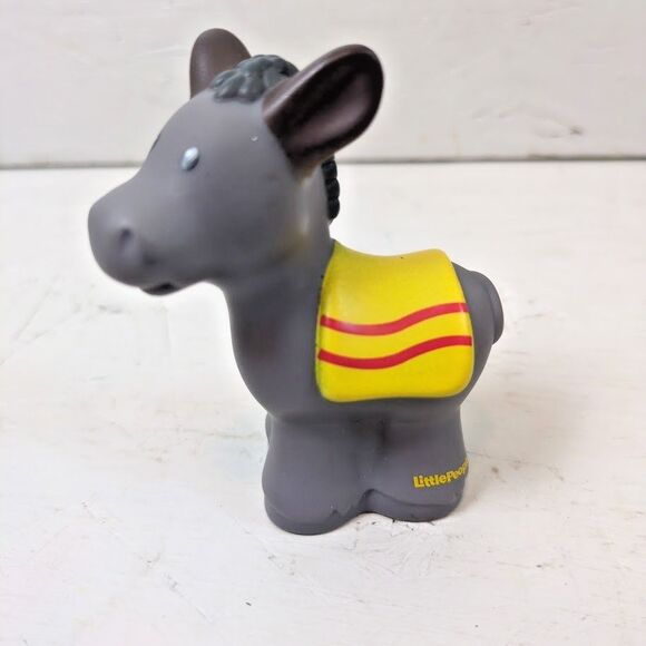 Fisher Price Little People Donkey Figure Nativity Replacement Yellow - Picture 1 of 4